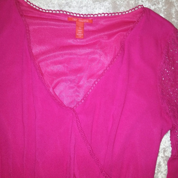 Chelsea & Violet Bell Sleeve Romper Shorts Sz S - Picture 5 of 8